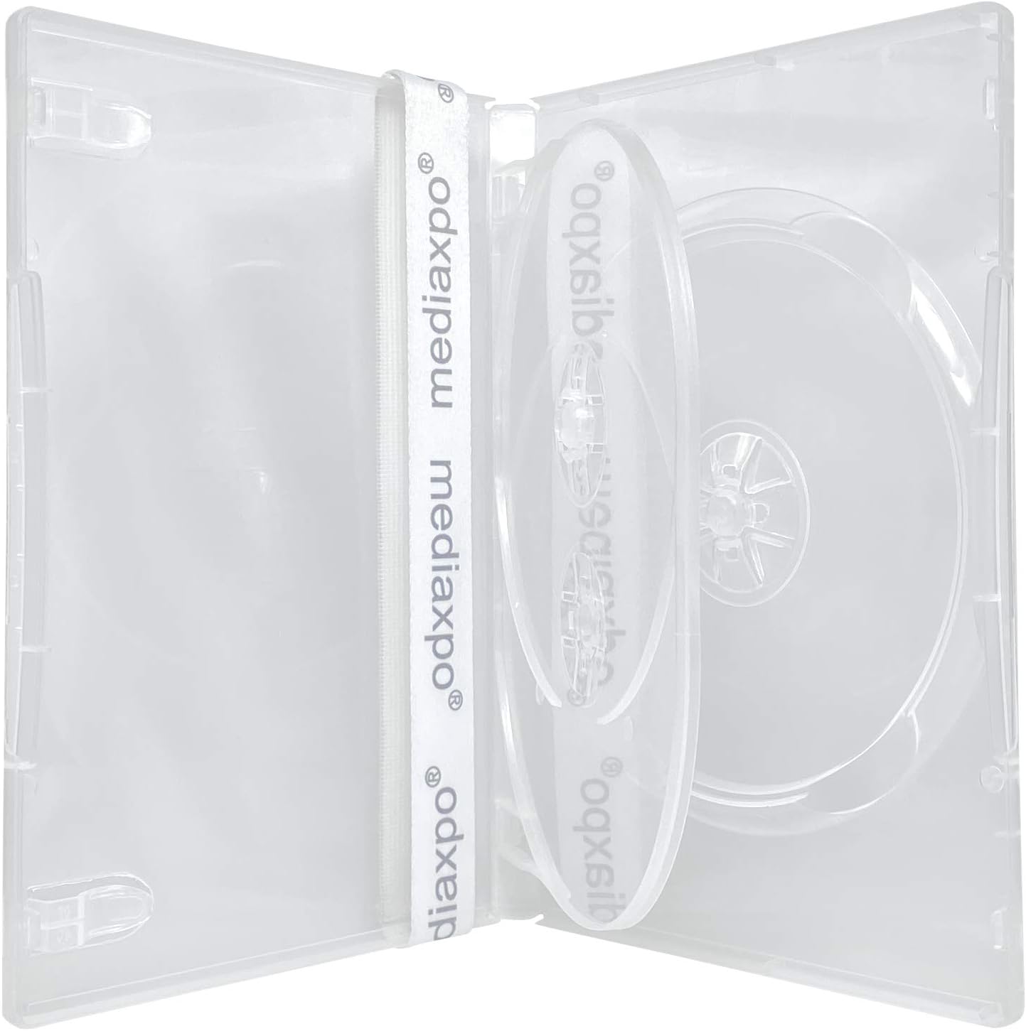 Mediaxpo 25 Standard Clear Triple 3 Disc DVD Cases