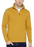Dream of Glory Inc. Men's Cotton Full Sleeve Quarter-Zip High Neck Sweatshirts for Men Exclusively in Plus Sizes: 3XL - 9XL