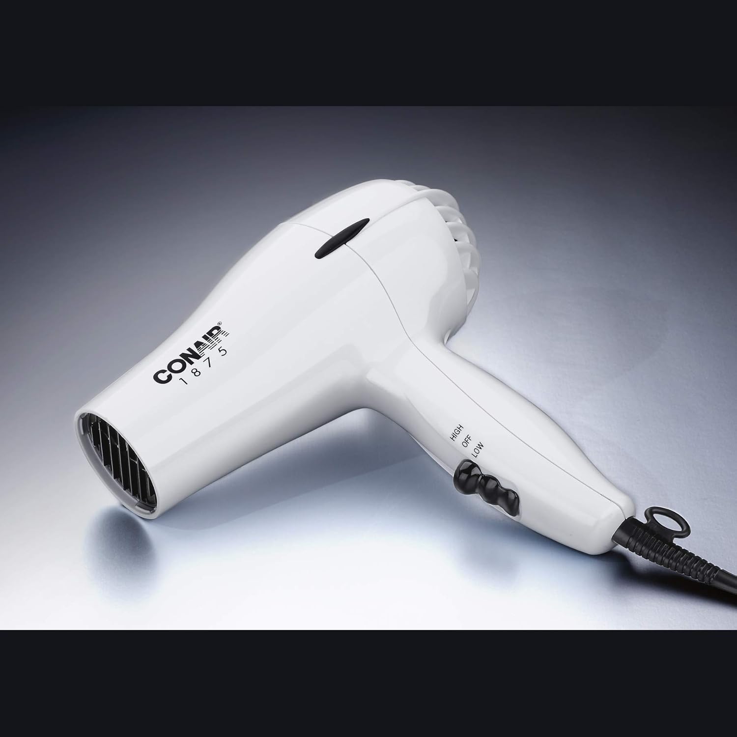 Conair 1875 Watt Mid-Size Styler Hair Dryer, White: Beauty