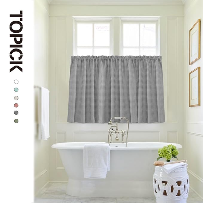 Shower Curtains Hooks Liners Lazzzy Grey Short Curtains For