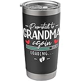 Promoted to Grandma Again 2026 - 2nd Grandbaby Announcement Stainless Steel Insulated Tumbler