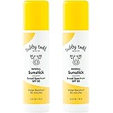 TUBBY TODD Mineral Sunstick - Broad Spectrum SPF 30 Sunscreen for Kids - Water-Resistant Stick Sunscreen for Body & Face - Safe for Sensitive Skin - 2 Pack, 0.5 oz