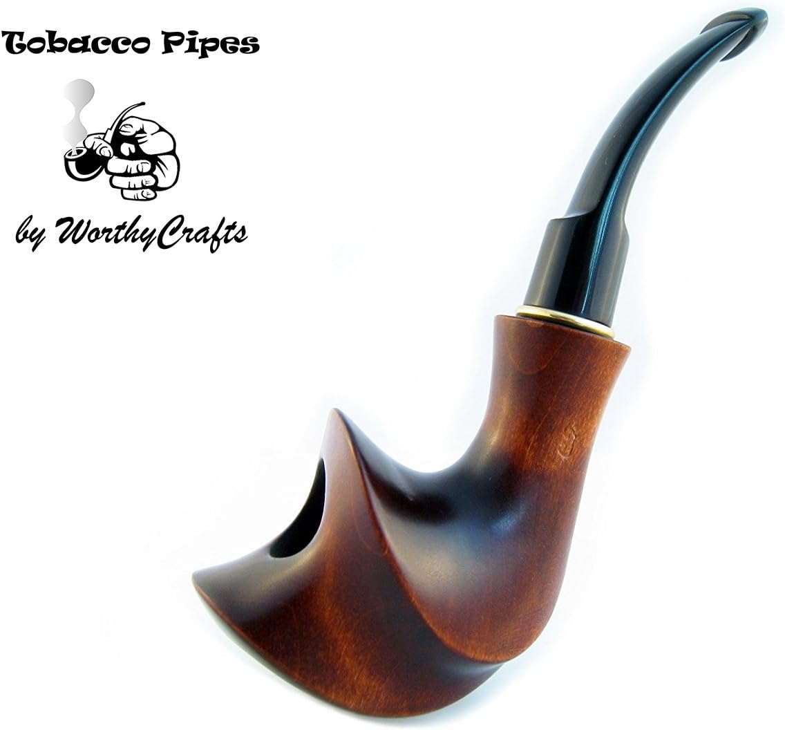 Tobacco Pipe"Shooting Star" Classic Handcrafted, Pear Wood, Best Gift Idea for Men