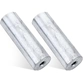 Moxweyeni 2 PCS Replacement Zinc Element for Compact Inline Zinc Anode, Sacrificial Anode for Saltwater Pools, Corrosion Protection