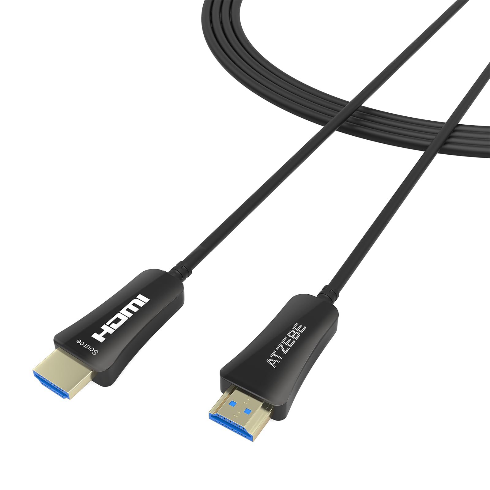 ATZEBE Fibre Optic HDMI Cable -5m, High-Speed HDMI 2.0 Cable Support 4K@60Hz HDR/CEC/HDCP 2.2, Slim and Flexible HDMI Active Optical Cable