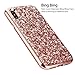 iPhone X Case,iPhone 10 Case,Wollony Luxury Slim iPhone X Bling Shiny Glitter Case with Soft Fiber Lining Cushion Hybrid Shock-Absorption Bumper & Anti-Scratch Back Cover for iPhone X 10 Champagne