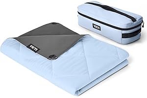 YETI Lowlands Blanket, Multi-Use Blanket with Travel Bag, Big Sky Blue