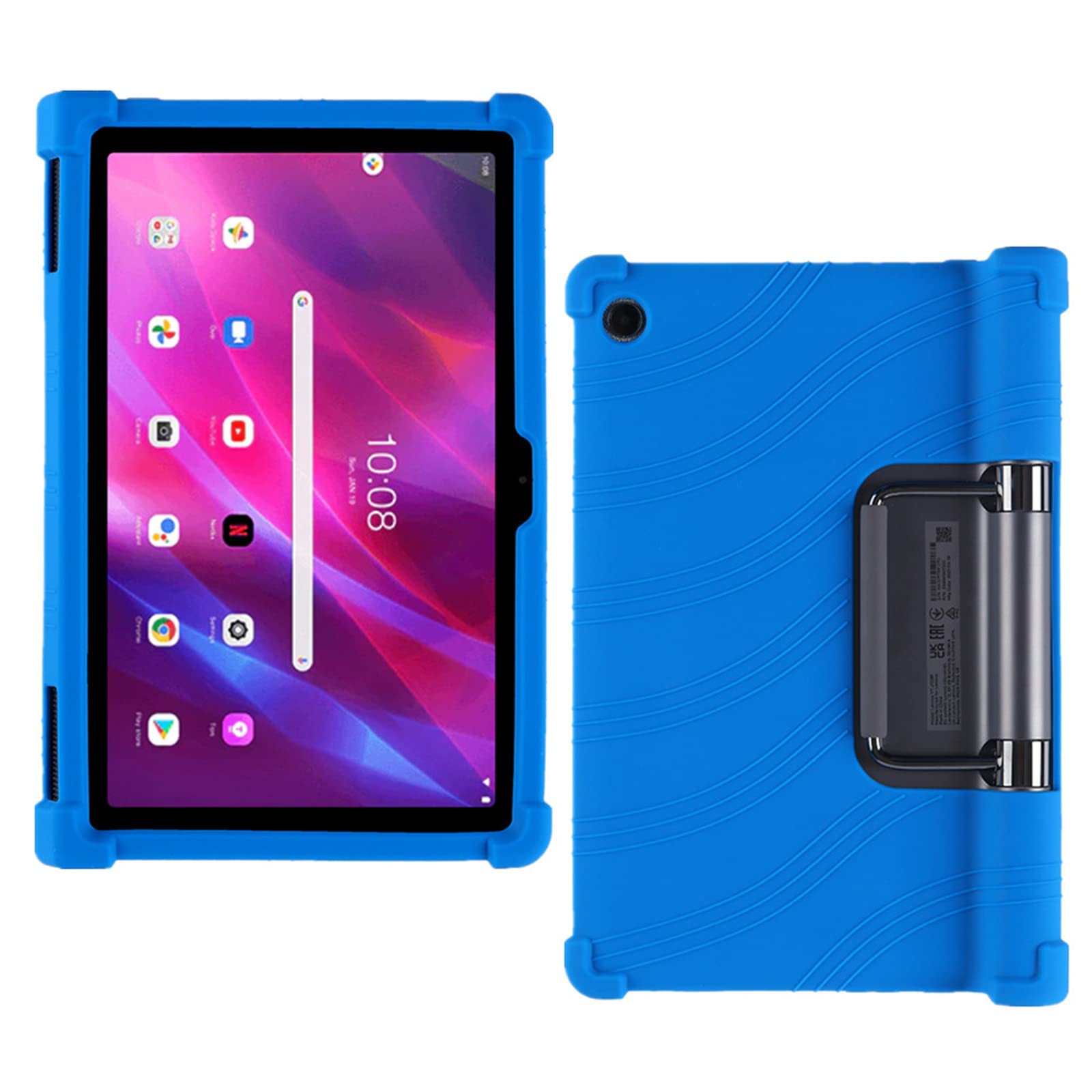 HminSen Case for Lenovo Yoga Tab 11 2021 YT-J706F 11.0 inch Tablet, Kids Friendly Soft Silicone Cover for Lenovo Yoga Smart Tablet 11 Inch Display 2021 Released (Blue)