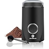 DR MILLS DM-7441 Electric Dried Spice and Coffee Grinder, Blade & cup made with SUS304 stianlees steel (black)