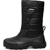 Men's High Top Winter Snow Boots Warm Waterproof Outdoor Slip Resistant Cold Weather Casual Cotton Shoes