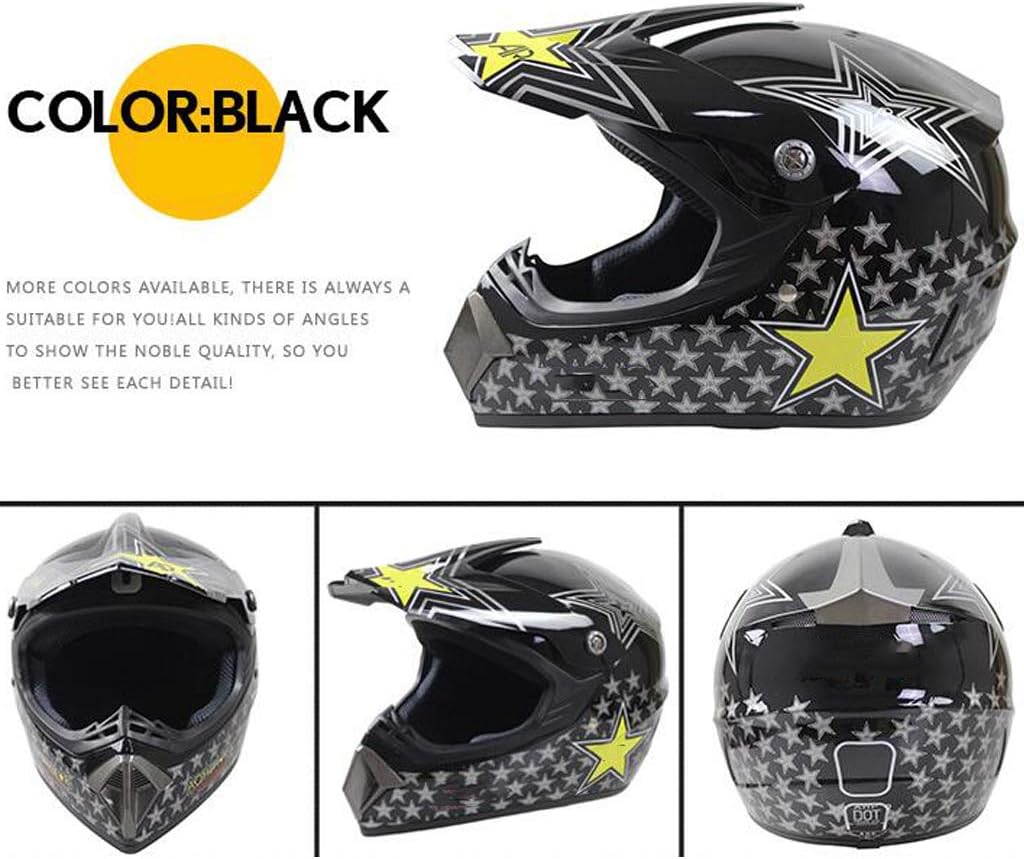Amazon Com Dq Walker Full Face Motorbike Moped Off Road Helmet Street Motorcycle Helmet Modular Motorcycle Bike Helmet Desert Car Helmet For Men And Women Dot Certification Home Kitchen