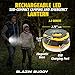 Blazin Rechargeable Camping Lights for Tent - 370 Lumen | 2 in 1 Portable LED Camping Lantern with Power Bank and Flashlight Features | 6 Modes | 20 Hour Battery Runtime
