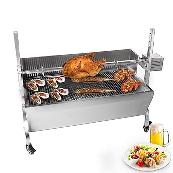 Bbq Outdoor Electric Automatic Barbecue Rotisserie Kit Barbecue Racks For Camping Picnic