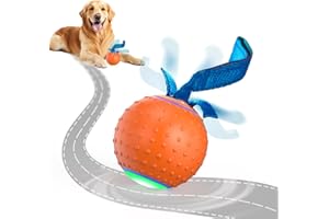Pubialo Interactive Dog Ball Toys Electric Automatic Moving Dog Toys to Keep Them Busy Rechargeable Smart Rolling