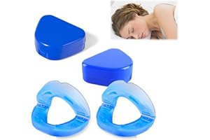Asphodelia 2PCS Anti Snoring Mouthpiece Devices,Stop Snoring Aids for Men Women, Effective Anti Snore Mouth Guard for Prevent