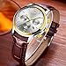 Mens Business Quartz Watches with Brown Leather Strap Analog Waterproof Casual Classic Dress Wristwatch ¡­