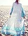 shermie Womens Long Beach Kimono Cardigan Open Front Loose Bikini Siwmsuit Cover Up (One_Size, Blue)