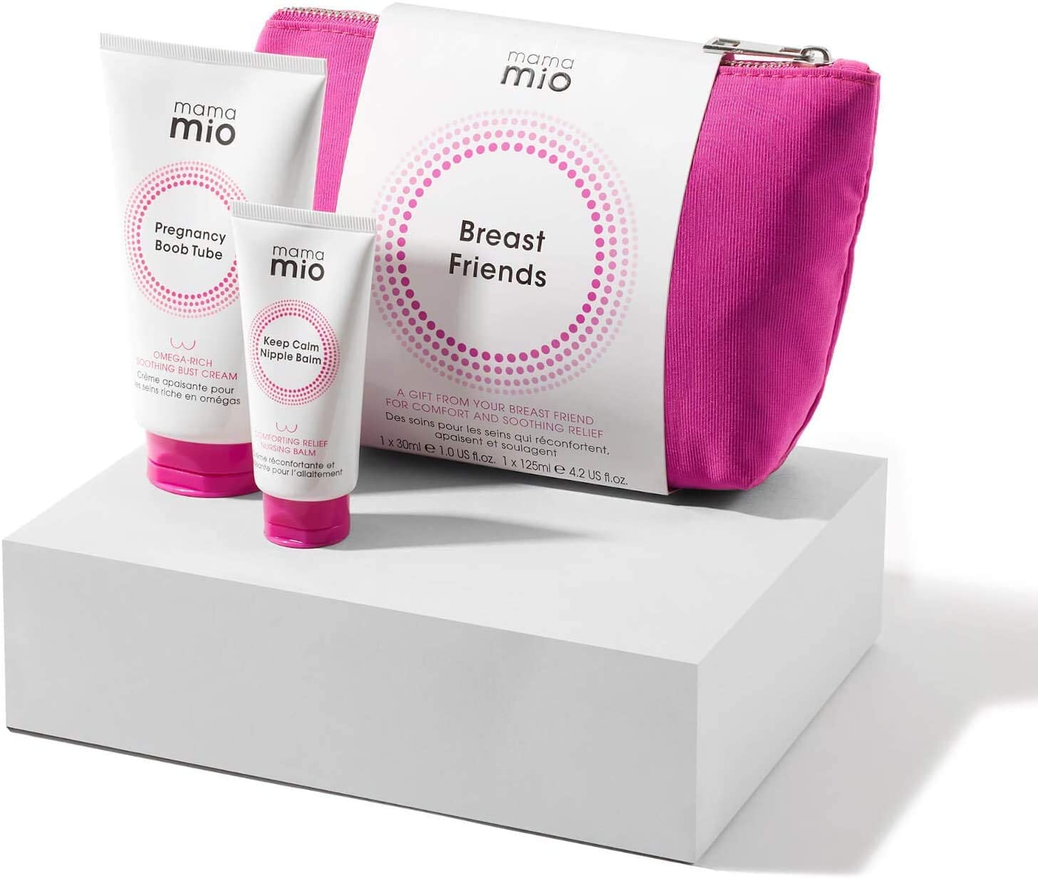 Mama Mio Breast Friends Pregnancy Gift Set | Self Care Set For Sore Boobs and Nipples | Pregnancy and Breastfeeding Safe