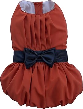 Doggy Dolly D305 Ballonkleid mit Schleife, orange