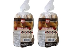 2 Pack Value: Cinnamon Bagels, Great Low Carb Bread Co.