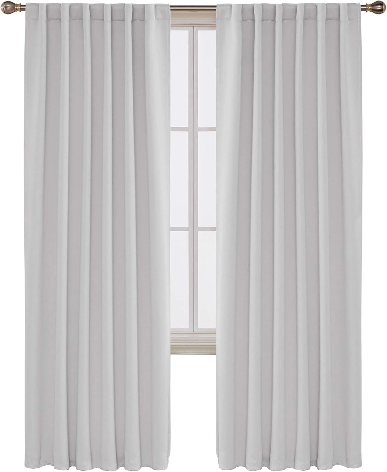 Amazon Com Deconovo Back Tab And Rod Pocket Curtains Blackout