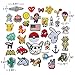 SIX VANKA Cartoon Patches 36pcs Random Assorted Iron On Embroidered Applique Sew on Patch for Tailor Jeans Clothing Denim Jeans Jacket Handbag Shoes DIY Craft Decoration Accesories