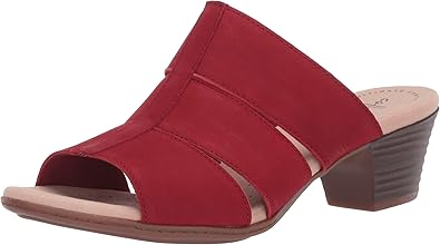 clarks red sandals