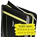 Five Star 2 Inch Zipper Binder, 3 Ring Binder, Removable File Folders, Durable, Black (73289)