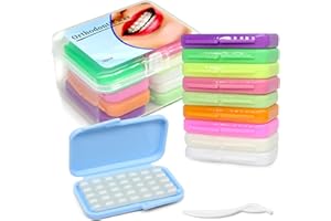 BVN Braces Wax Dental Wax: 10 Boxes Orthodontic Wax Strips, Braces Wax for Teeth, Ortho Wax for Braces, Tooth Wax, Mouth Wax, Oral Wax for Braces, Relief Wax for Braces Wearer Aligners Patients