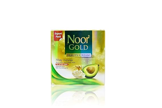 NOOR GOLD Beauty Cream Avocado and Aloe Vera 7 Day Challenge
