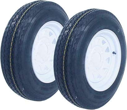 Million Parts Set Of 2 12 5 30 12 Trailer Tires Rims 5 30 12 530 12 5 30 X 12 4 Lug 4 Hole Bolt White Wheel Spoke 4pr P811 Trailer Automotive Rayvoltbike Com