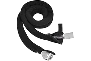 iGuerburn 6ft 4in CPAP Hose Cover for ResMed Airsense 11 & 10 ClimateLineAir Heated Tubing, Full-Length Zipper CPAP Tube Cover Sleeve Reduces Condensation & Noise, Cat Proof