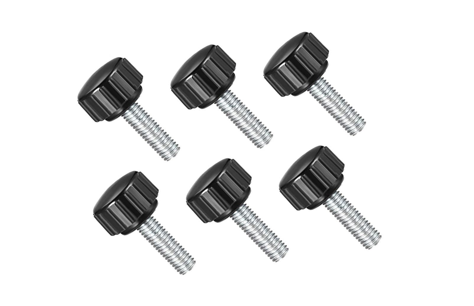 MACHSWON Knurled Clamping Knobs Grip Thumb Screw on Type for Saw, Drill Press, Lathe and Routing jigs Male Thread Knurled Clamping Knobs M6 x 15mm 6pcs — image 1