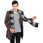 ULSTAR Scarf for Men, Soft Warm Merino Wool Men Scarf for Autumn Winter Spring