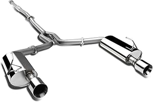 DNA MOTORING CBE-NM04V6-D-NRT Stainless Steel Cat Back Exhaust System [Compatible with 04-08 Maxima]