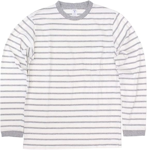Amazon ベルバシーン u アンイーブンボーダー 長袖tシャツ アメリカ製 Tシャツ カットソー 通販
