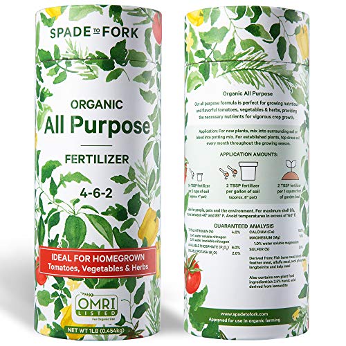 Spade To Fork Organic Indoor Plant Food All Purpose Natural Herb