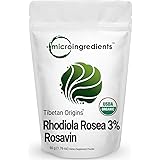 Pure Organic Rhodiola Rosea Powder, 50 Grams, Super Rhodiola Rosea Extract, Strongly Supports Energy Production, Focus and At