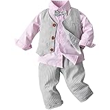 ONEU ベビーフォーマル 子供服 紳士服 フォーマル ー服 洋装フォーマル ボーイズ Tシャツ おしゃれ 幼児 蝶ネクタイ 結婚式 卒業式 3点セット