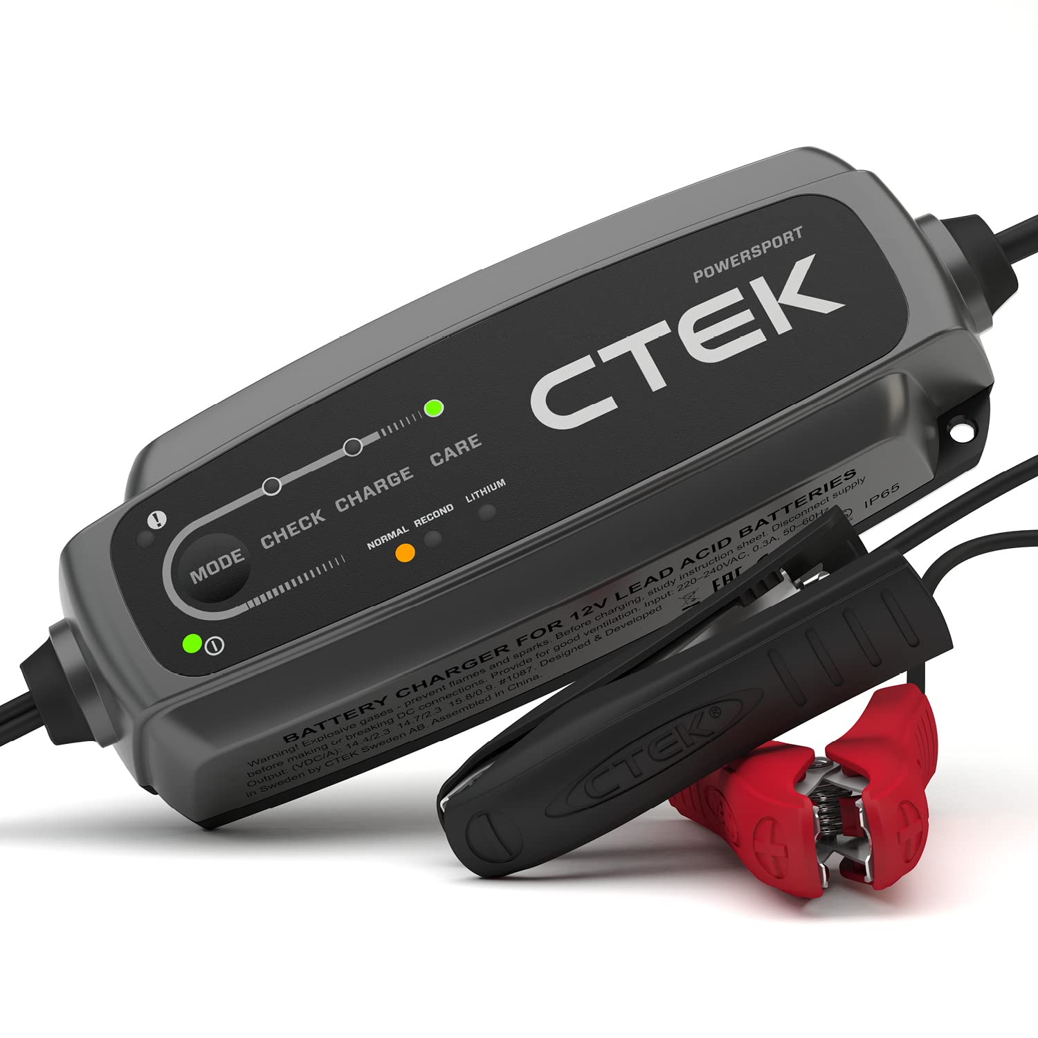 Photo 1 of **USED/MISSING ONE CONNECTOR**CTEK CT5, 12V Automotive Battery Charger for Auto, Motorcycle, ATV, Snowmobile - Battery Trickle Charger and Battery Maintainer - Charges Lead-Acid and Lithium Ion (12V LiFePO4) Batteries