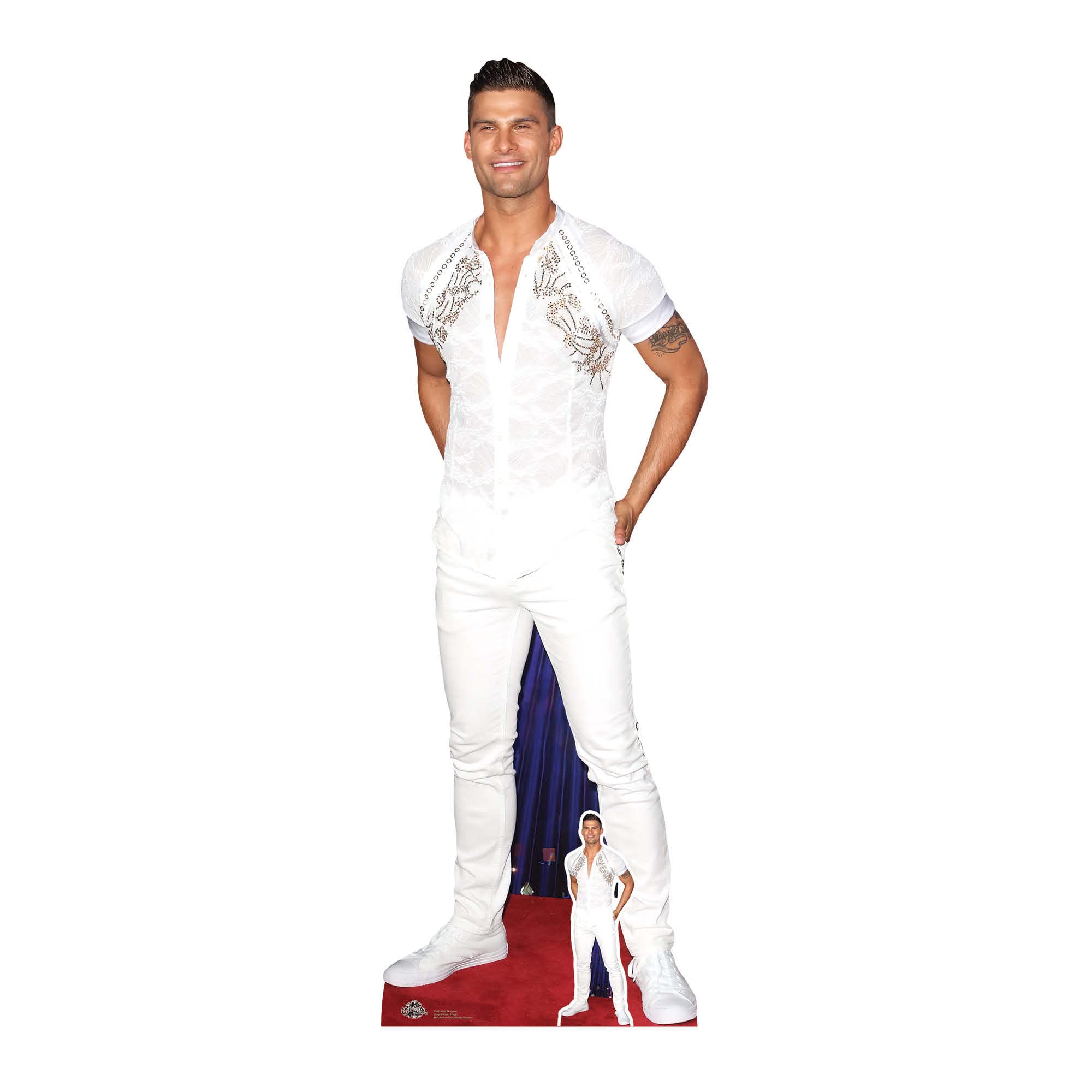 STAR CUTOUTS CS932 Aljaz Skorjanec Strictly Professional Dancer Lifesize Cardboard Cutout With Free Mini, REGULAR