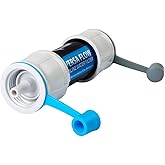 HydroBlu Versa Flow Light-Weight Water Filter System - Hollow Fiber Inline or Straw Filter for Survivor and Emergency Filtration