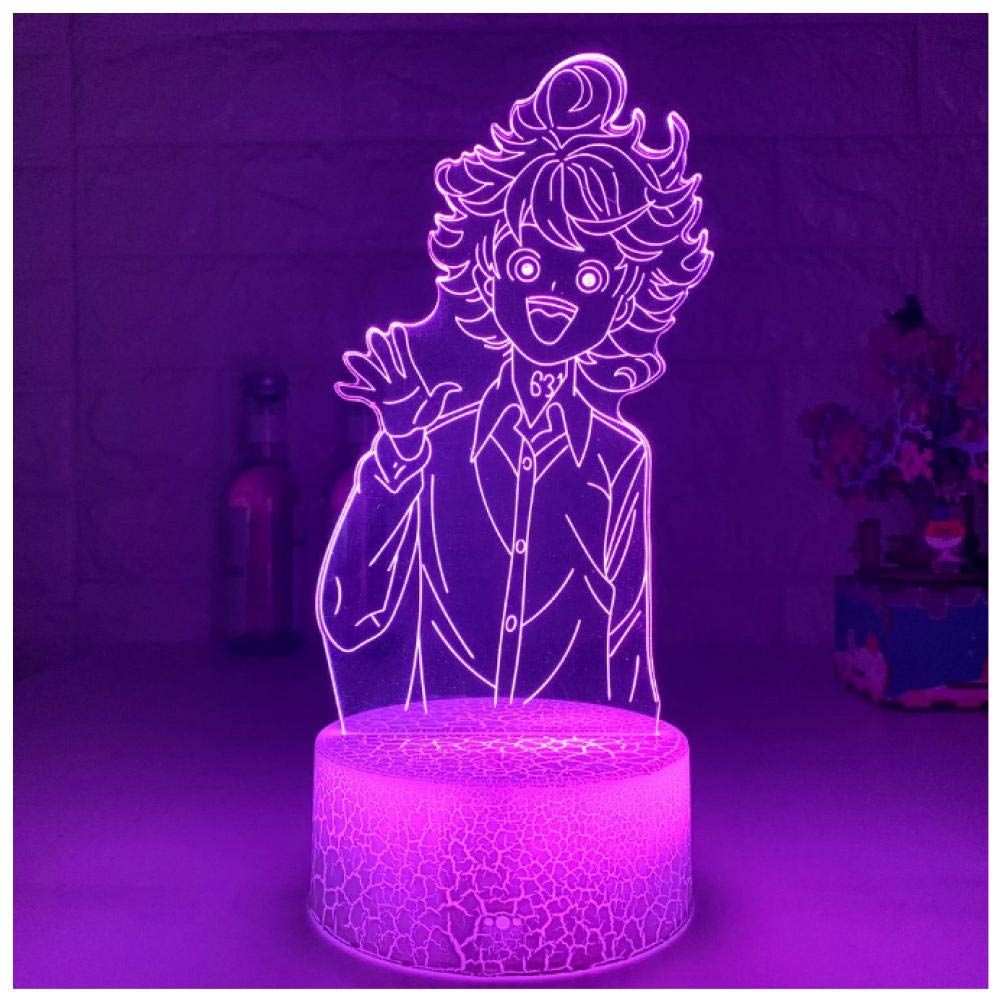 Glückliches Mädchen LED Nachtlicht 3D Illusion Lampe Kinder Nachtlampe