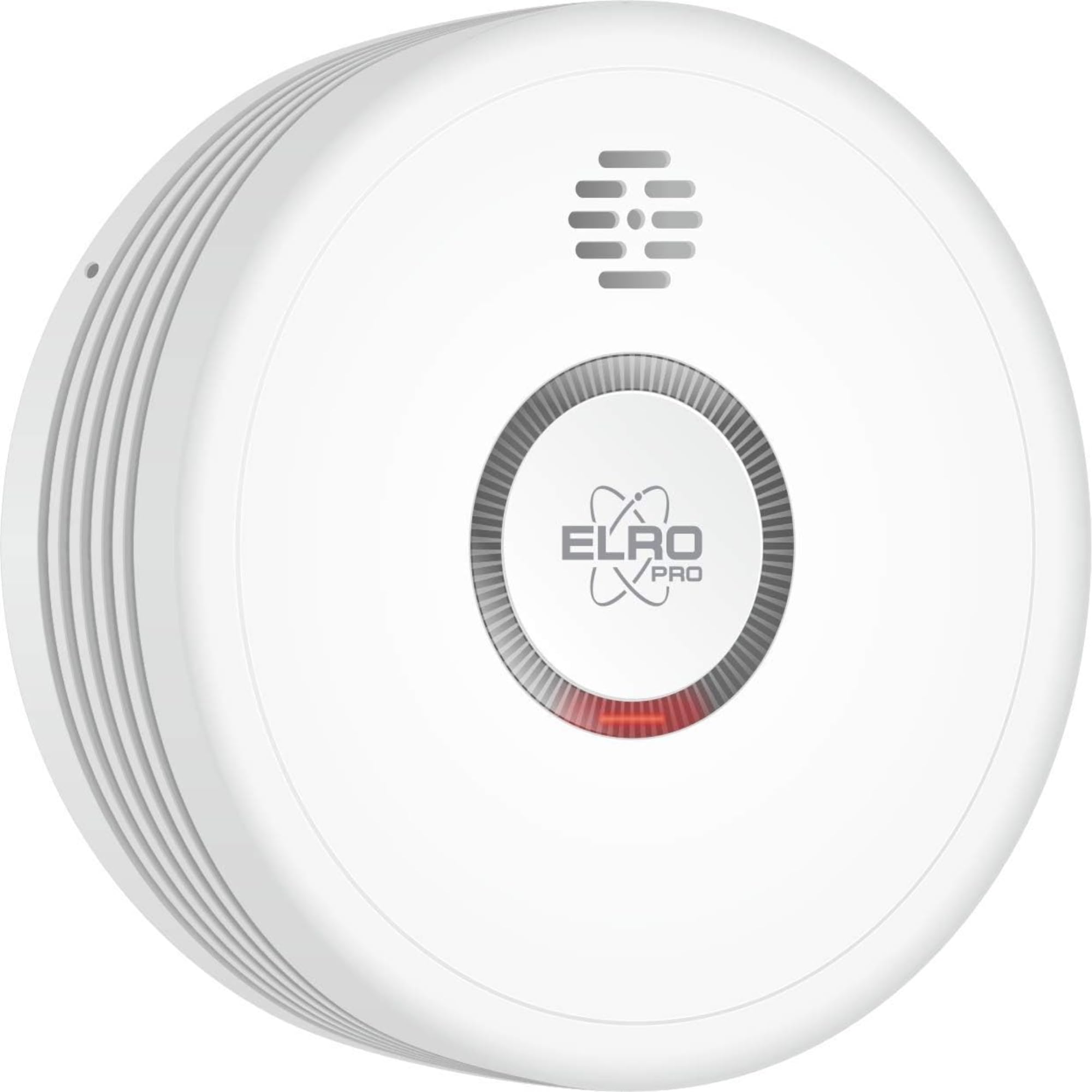 ELRO Pro PS4910 Smoke Detector - 10-Year Battery, Auto Self-Test, LED Dimming, Quick Response, White