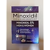 5% Minoxidil Foam for Men & Women, Minoxidil For Women Hair Growth, Extra Strength Hair Regrowth Treatment, Lightweight Non-Drip Formula for Scalp & Beard, 180ml (3 Packs)