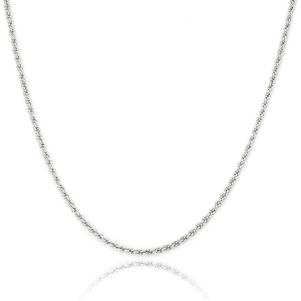 10K Gold Diamond Cut Rope 1.5MM - 4MM Gold Chain Necklace For Men