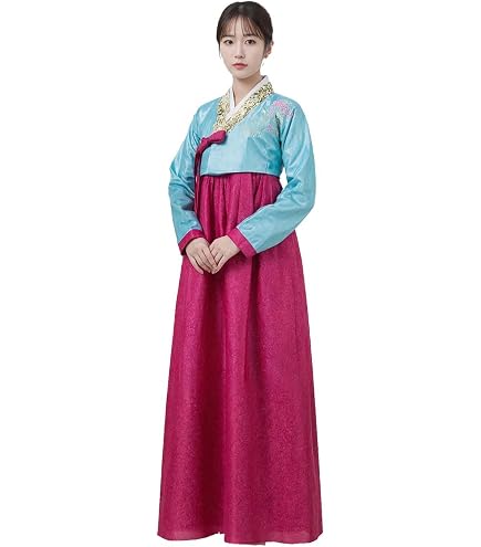 modern hanbok dress female Korean Clothes Women Dresses For Women Hanbok Outfits Traditional Short sleeved(L-silver red+white,S) : Clothing, Shoes & Jewelry Vera Square-Detail Knit Sheath A mandarin collar and Resort 26 Size:S-15