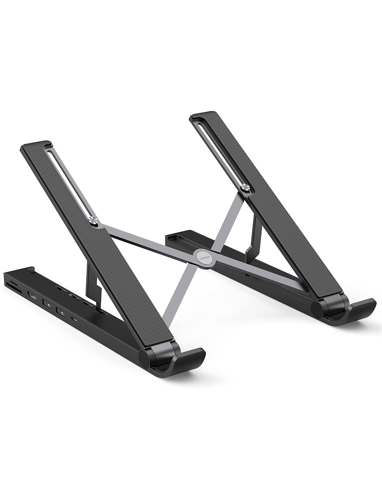 Laptop Stand Docking Station UGREEN X-KIT, USB-C, 2xUSB 3.0, 4K HDMI, SD/TF (black)