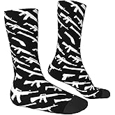 ZAZYXTJ Middle Calf Socks Crew Athletic Socks Novelty Cozy Casual Socks for Womens Mens