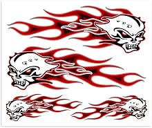 autocollant tête de mort moto 3 autocollant tête de mort moto 3